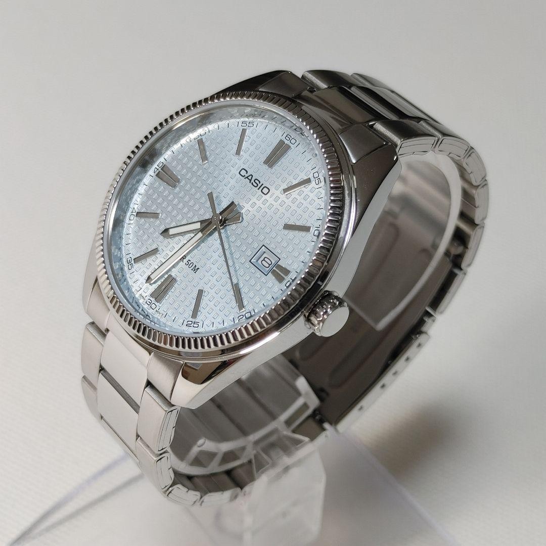 Brand New CASIO Watch Tiffany Blue MTP1302 Waffle Dial