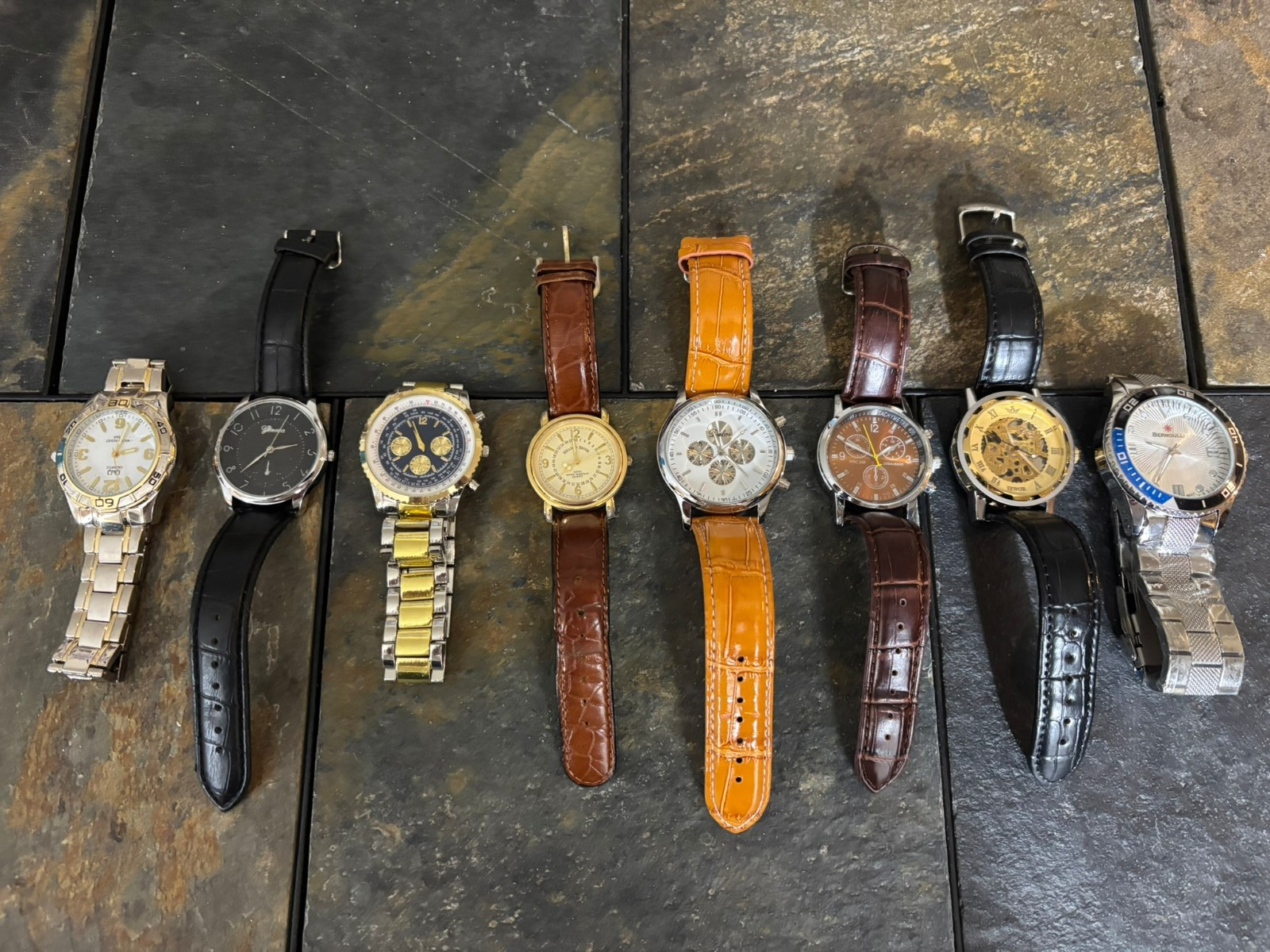 Off Brand Watches | Eight total | Lightly Worn | Not Tested/Replace Battery