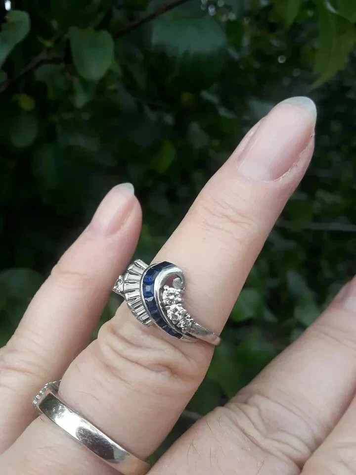 1.50Ct Lab-Created VVS1 Diamond Cocktail Engagement Ring 14K White Gold Finish