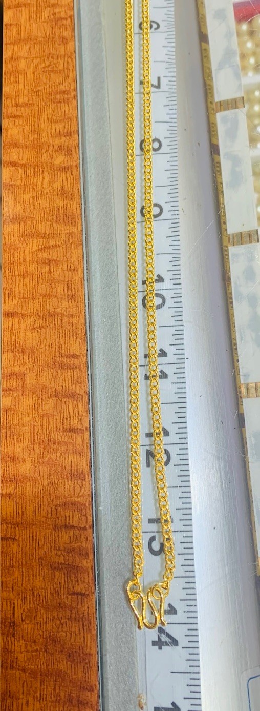 24K Solid Yellow Gold Handmade Miami Link Necklace 31.38Grams28+ Inches(1.7x3mm)