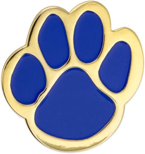 Animal Paw Print Enamel Pin -Quality Jeweler’s Metal, Die Struck, Enamel Filled