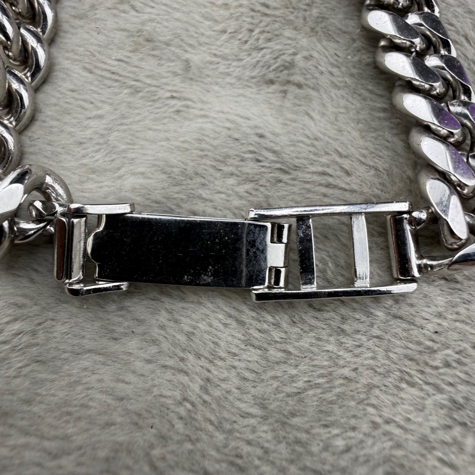 Vintage ID Bracelet Silver Tone Adjustable Not Engraved 8.5”