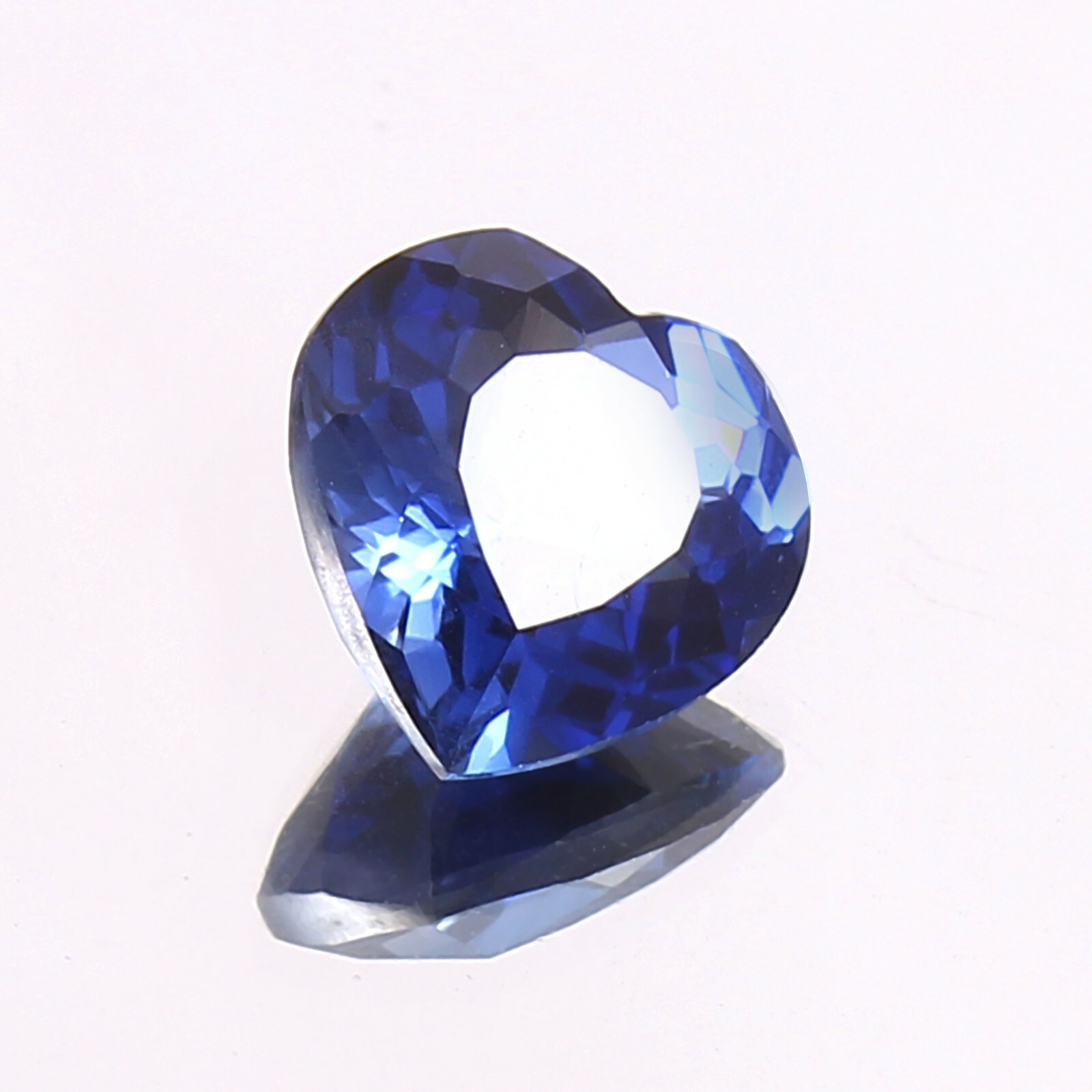 AAA Natural Flawless Ceylon Blue Sapphire Heart Shape Loose Gemstone Cut 10x10MM