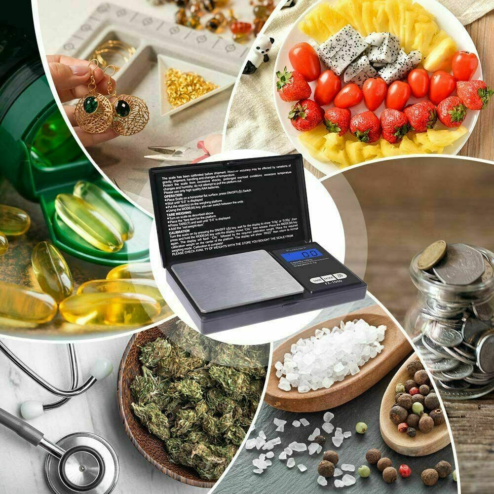 Digital Scale 1000g x 0.1g Precise, Healthy Eating Food Scale G, OZ, GN, CT, DWT
