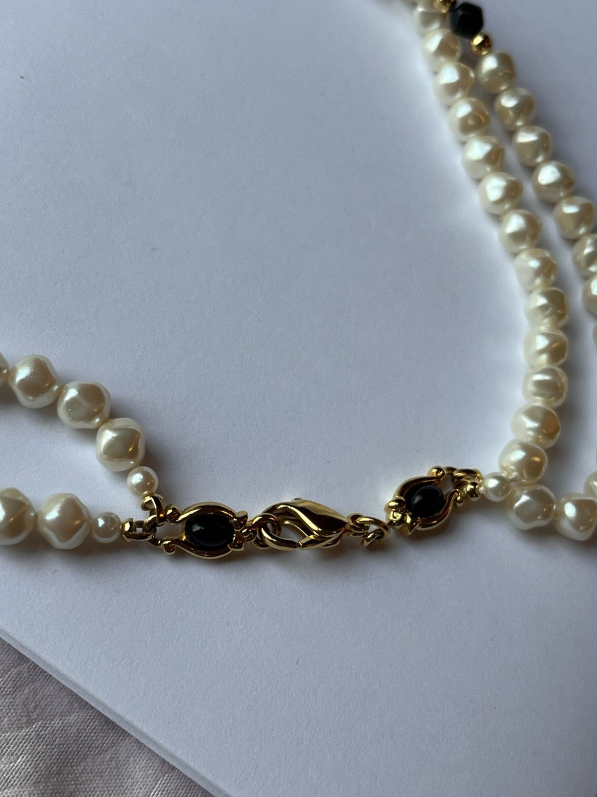 Liz Claiborne vintage double-strand necklace