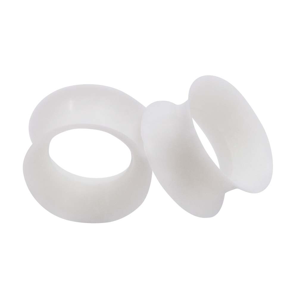 1Pair Silicone Soft Ear Tunnels Plugs Gauges Earskin Earlets Expander 2g-3/4″