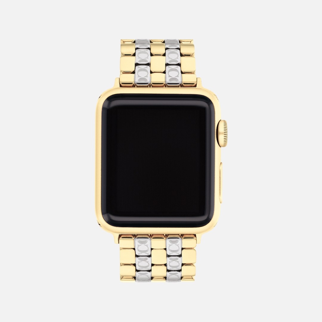 Coach Two-Tone Stainless Steel Bracelet for Apple Watch 38/40/41 mm 14700245