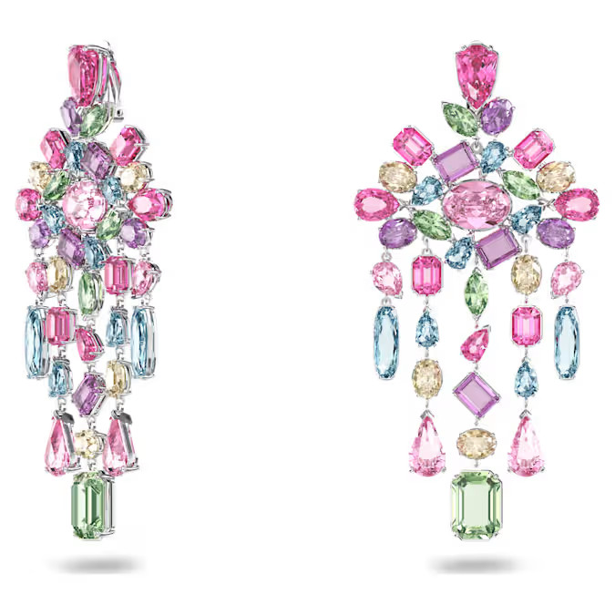 Swarovski Gema drop earrings Mixed cut