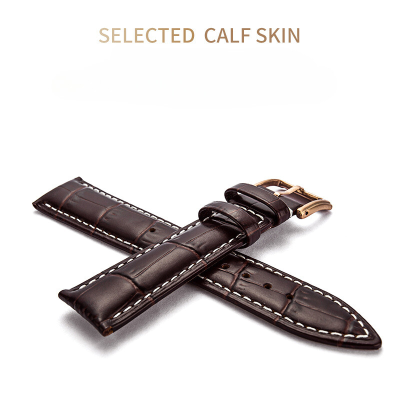 High Quality Calf Genuine Leather Watch Band Strap 12mm-24mm Universal with Box