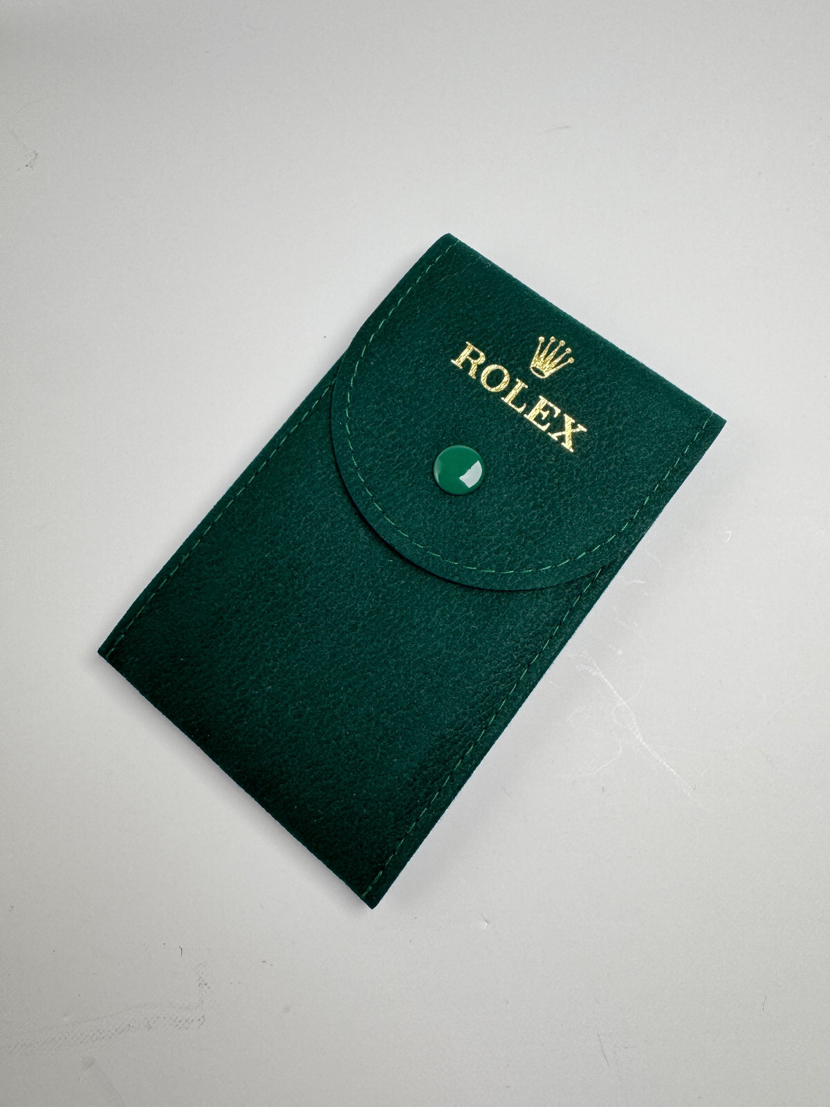 Rolex Green Suede Travel Pouch Plus Divider Card – Service Pouch