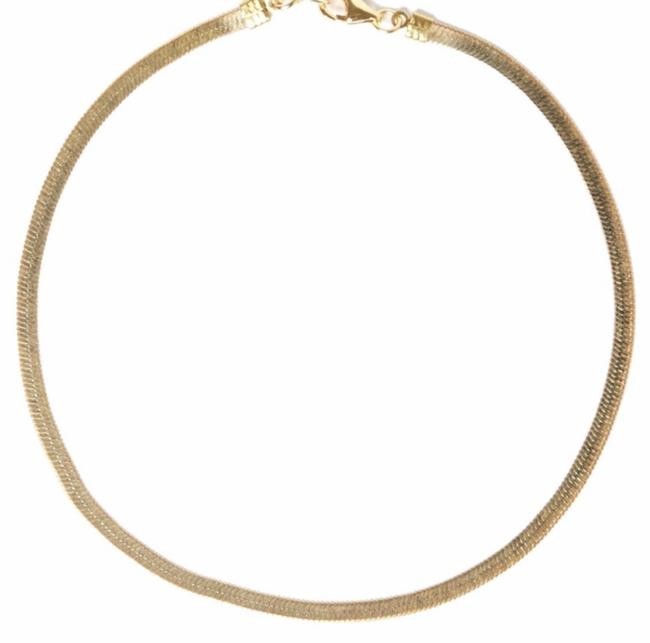 Men&Women’s Solid 18K Yellow Gold Filled 3mm wide Herringbone Chain Necklace J14