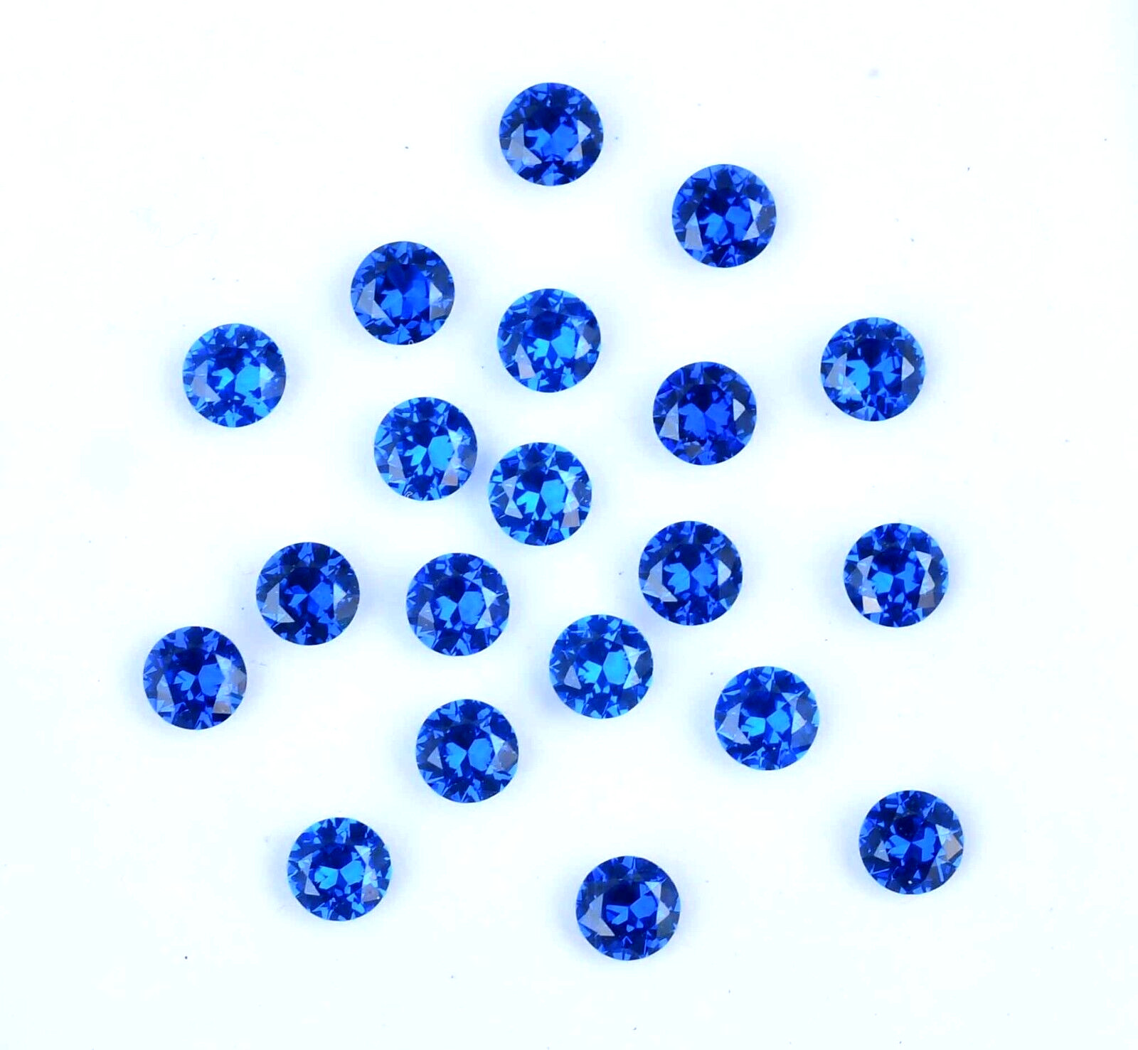 20 Pcs Natural D Block Blue Tanzanite 4.25 mm IF Round CERTIFIED Loose Gemstone