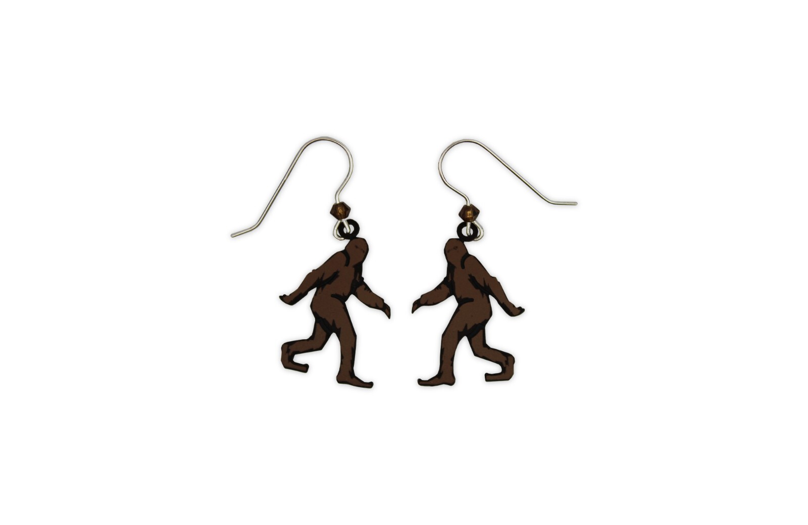 FashionJunkie4Life Sterling Silver Dangling Bigfoot Earrings