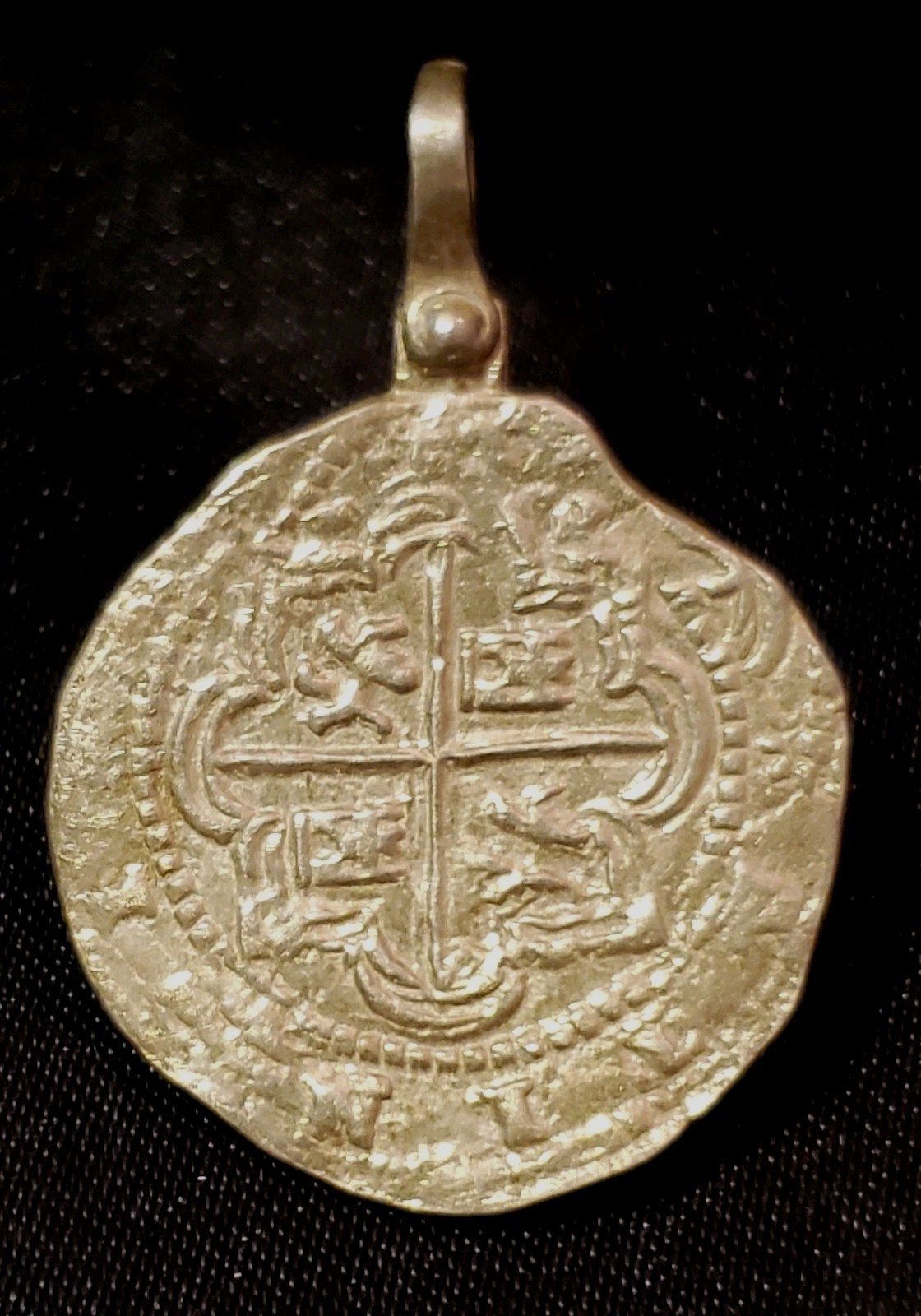 NUESTRA SENORA de ATOCHA Authentic Sunken Treasure Coin Pendant, Authenticated