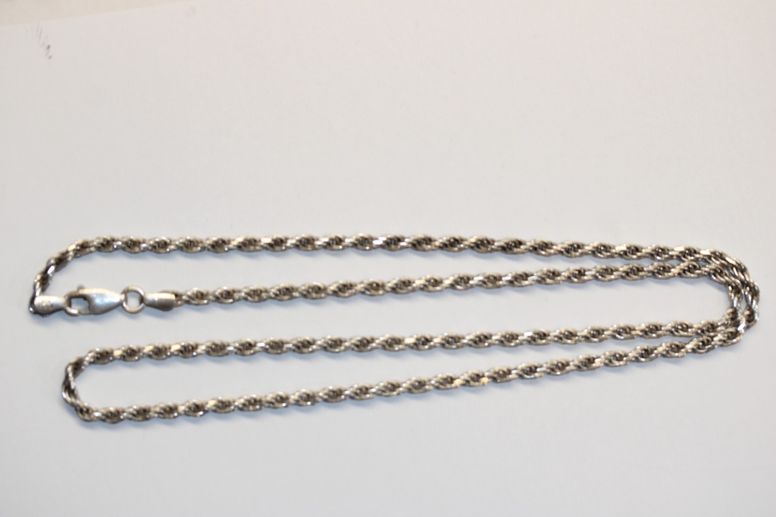 2.75MM Solid Italy 925 Sterling Silver Rope Chain Necklace 14g 20 1/2″ #156