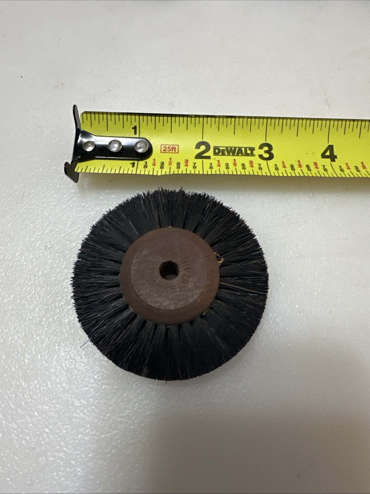 Dixon Wood Hub Rotary Wheel Bristle Brush 1 Row 2-1/2” Jewelry Polishing USA