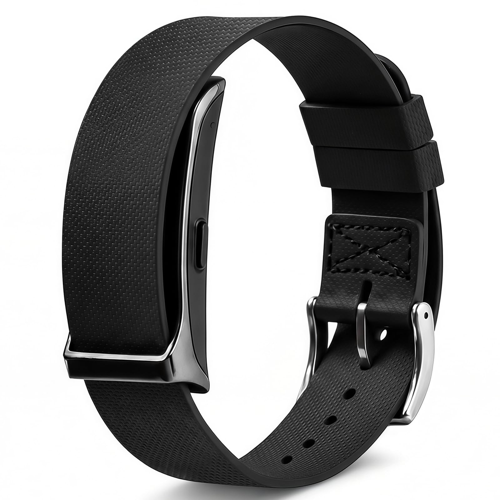 Water-Resistant Adjustable Rubber Band Strap for Smart Fitness Tracker – Soft &