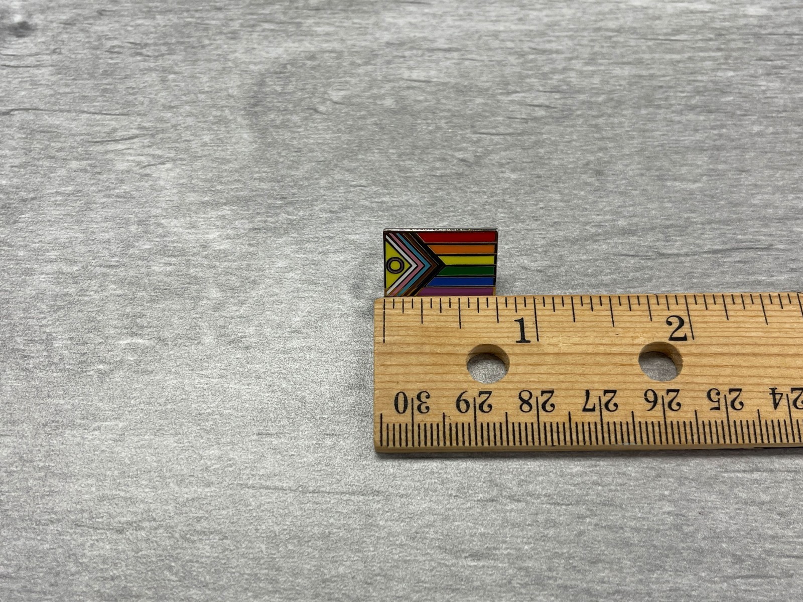 Small Progress Pride Flag Enamel Pin – LGBTQIA+ Ally Accessory (0.75″)