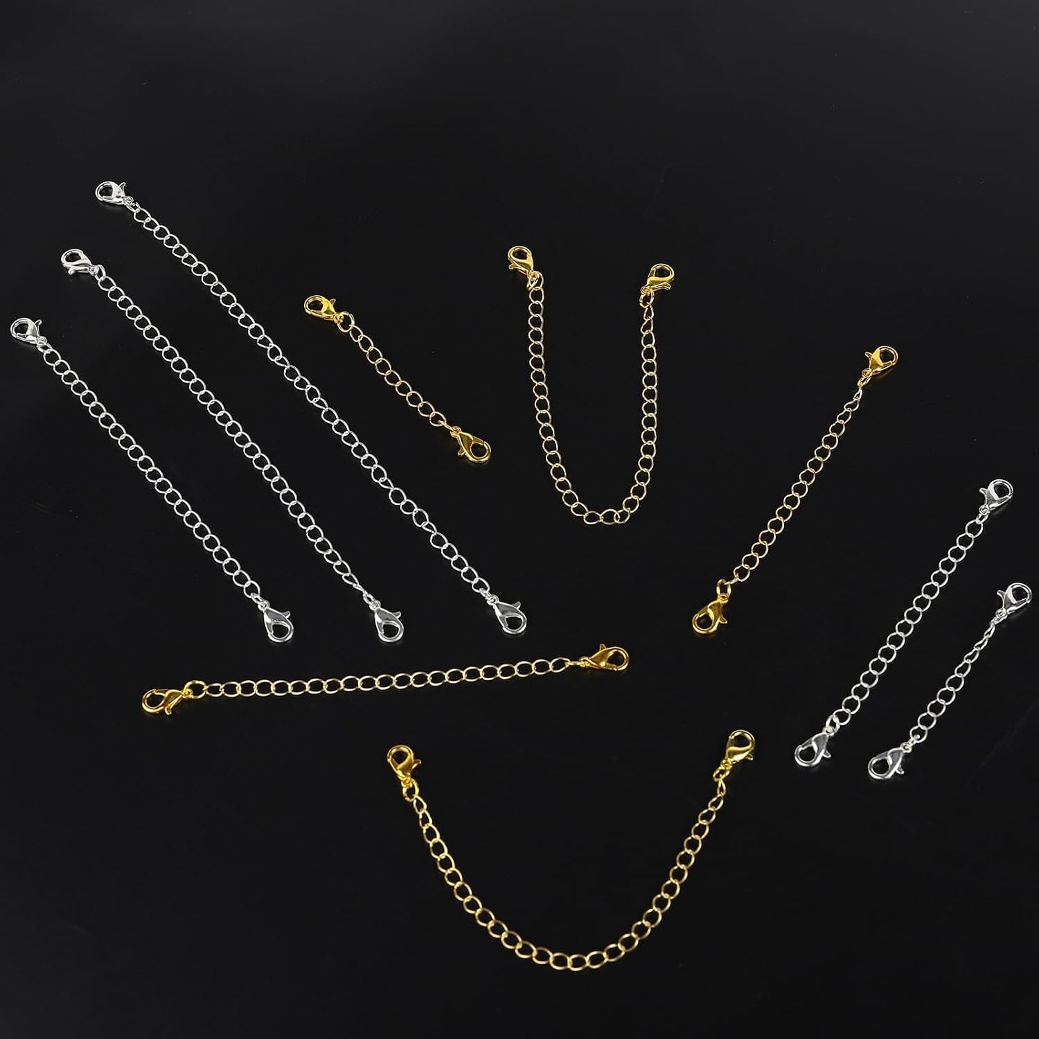 30Pcs Chain Extenders for Necklace, Necklace Extenders for Women Girls Bracelet