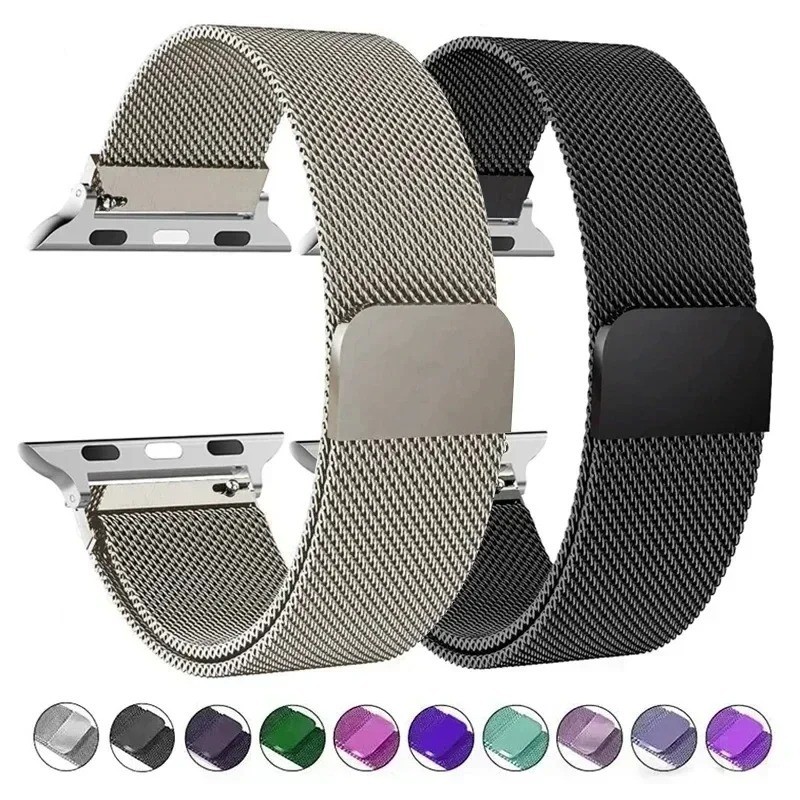 Milanese Loop Band iWatch Strap For Apple Watch Ultra 11 10 9 8 7 SE 38mm-49mm