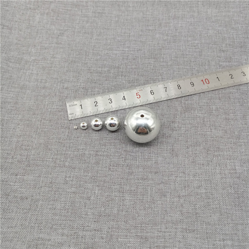 BULK 925 Sterling Silver Plain Seamless Round Ball Beads 2mm to 22mm