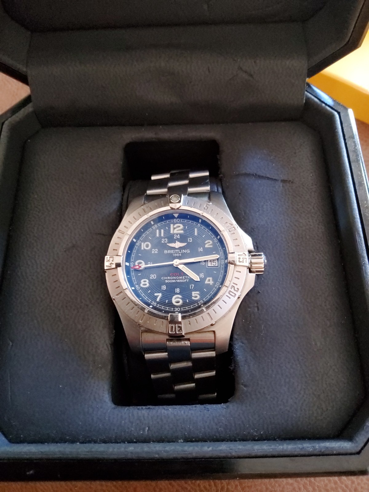 Breitling Chronometer 1884 A74380 Men’s Watch Steel With Box And Papers
