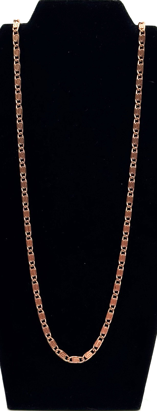 Solid Copper Chain Necklace 3/16 in W x 36 in L Chunky Bold Jewelry