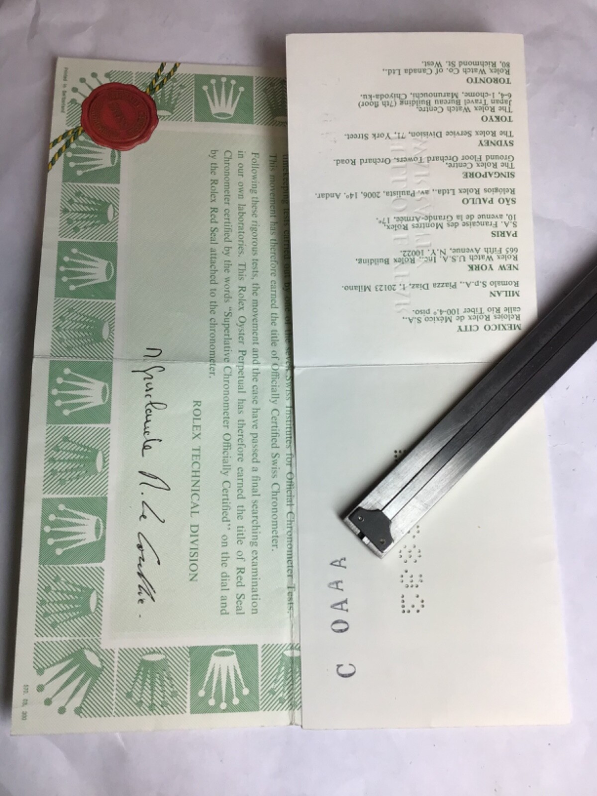Rolex 513**** Chronometer Authentic One Year Warranty 1970’S