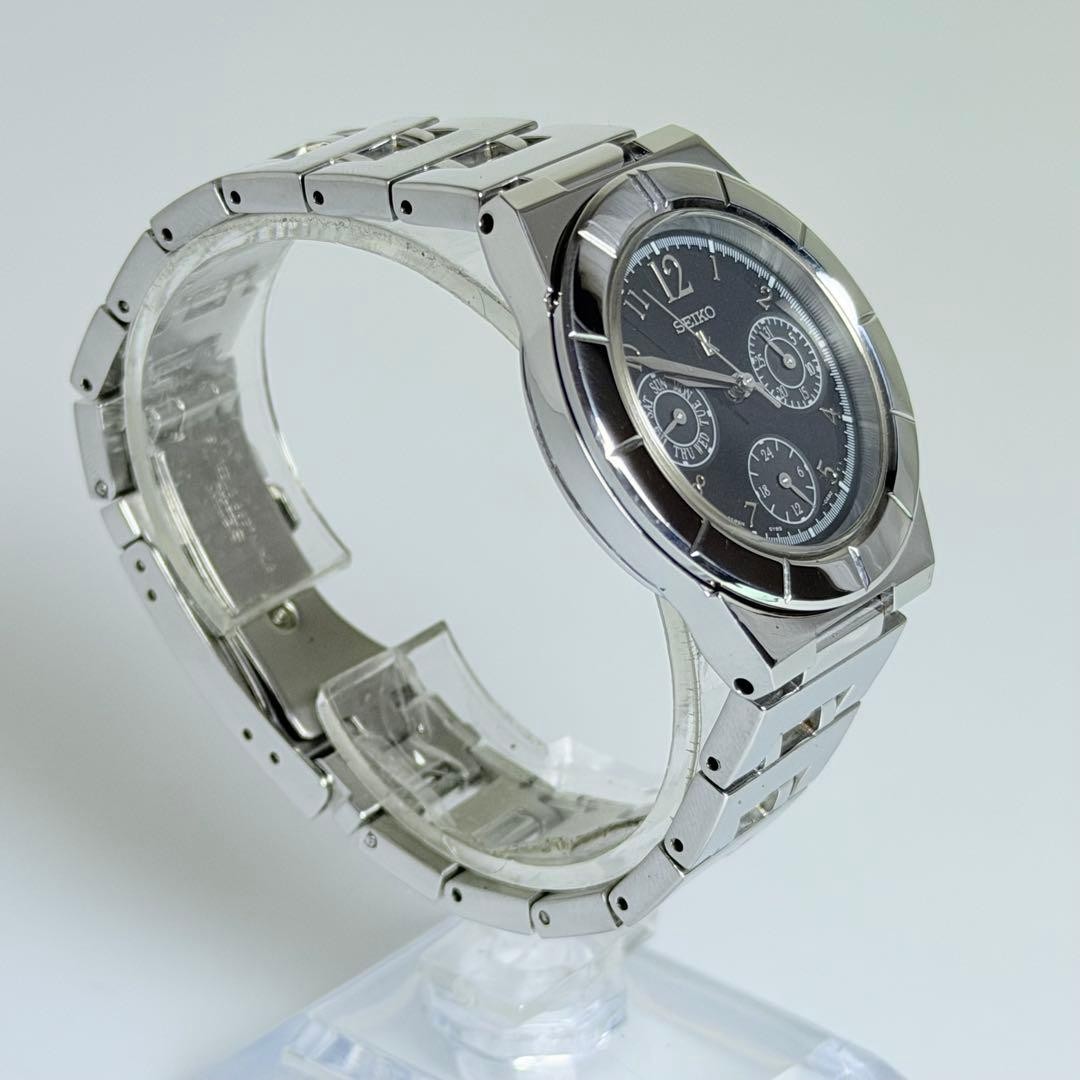 Seiko Lukia Quartz Watch Triple Calendar 3 Hand 34mm wrist 16cm/6.3in