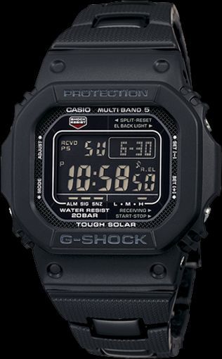 Casio Watch Parts Bezel/Shell GW-M5600, GW-M5610 All Black Gray Lettering.