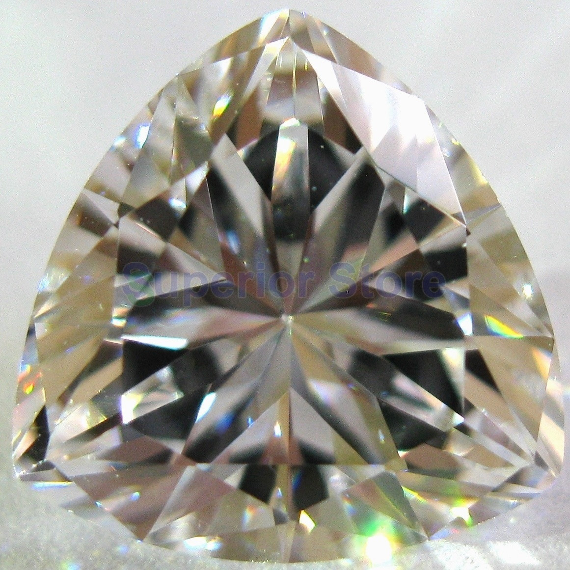 4 x 4 mm 0.25 ct TRILLION Cut Sim Diamond, Lab Diamond WITH LIFETIME WARRANTY