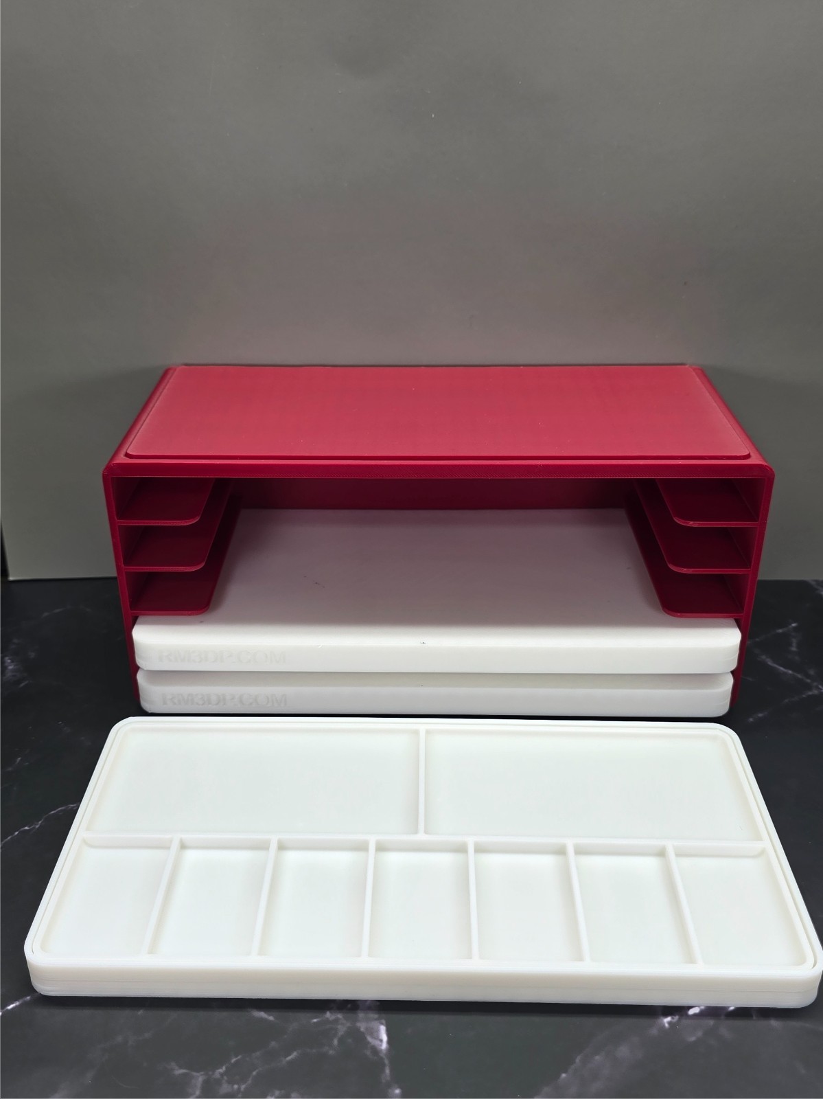 3D Printed Watch Parts Storage Cabinet, 5 Tray Organizer