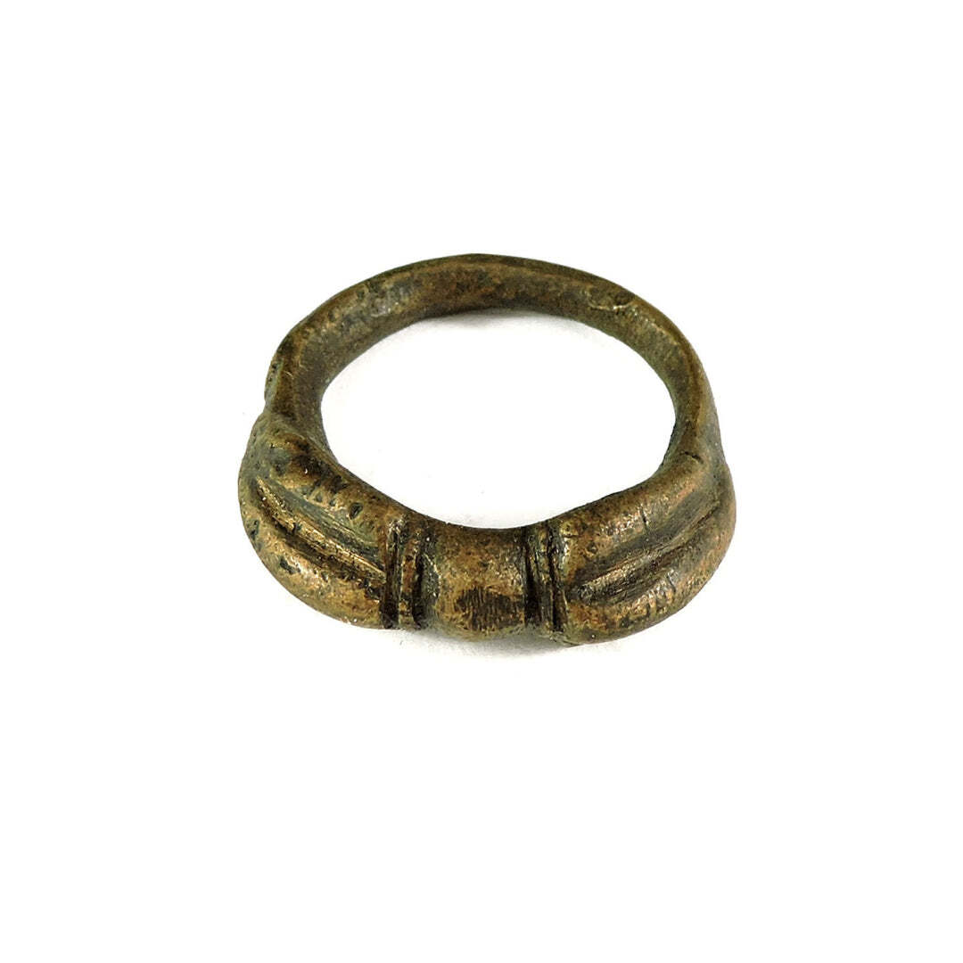 3 Tibetan Dorje Brass Rings Size 7