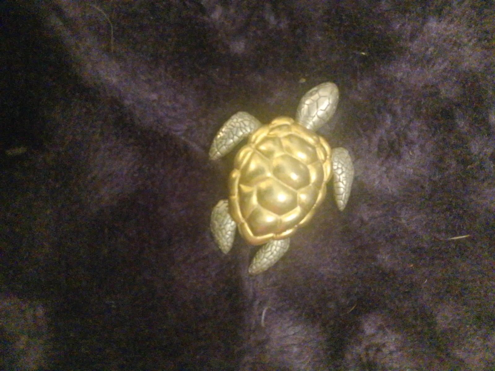 Turtle Brooch Pin Gold Tone Silver Tone Metal No Stone Animals & Insects