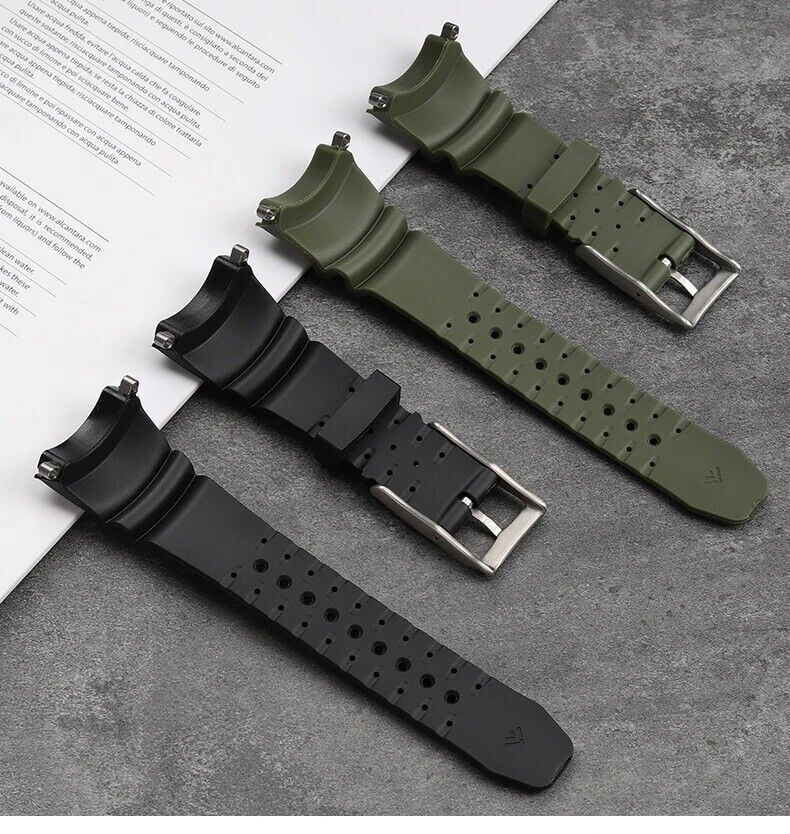 Strap/Adapters For Citizen Men’s Diver B873-S057892 Rubber Dive Watch Band