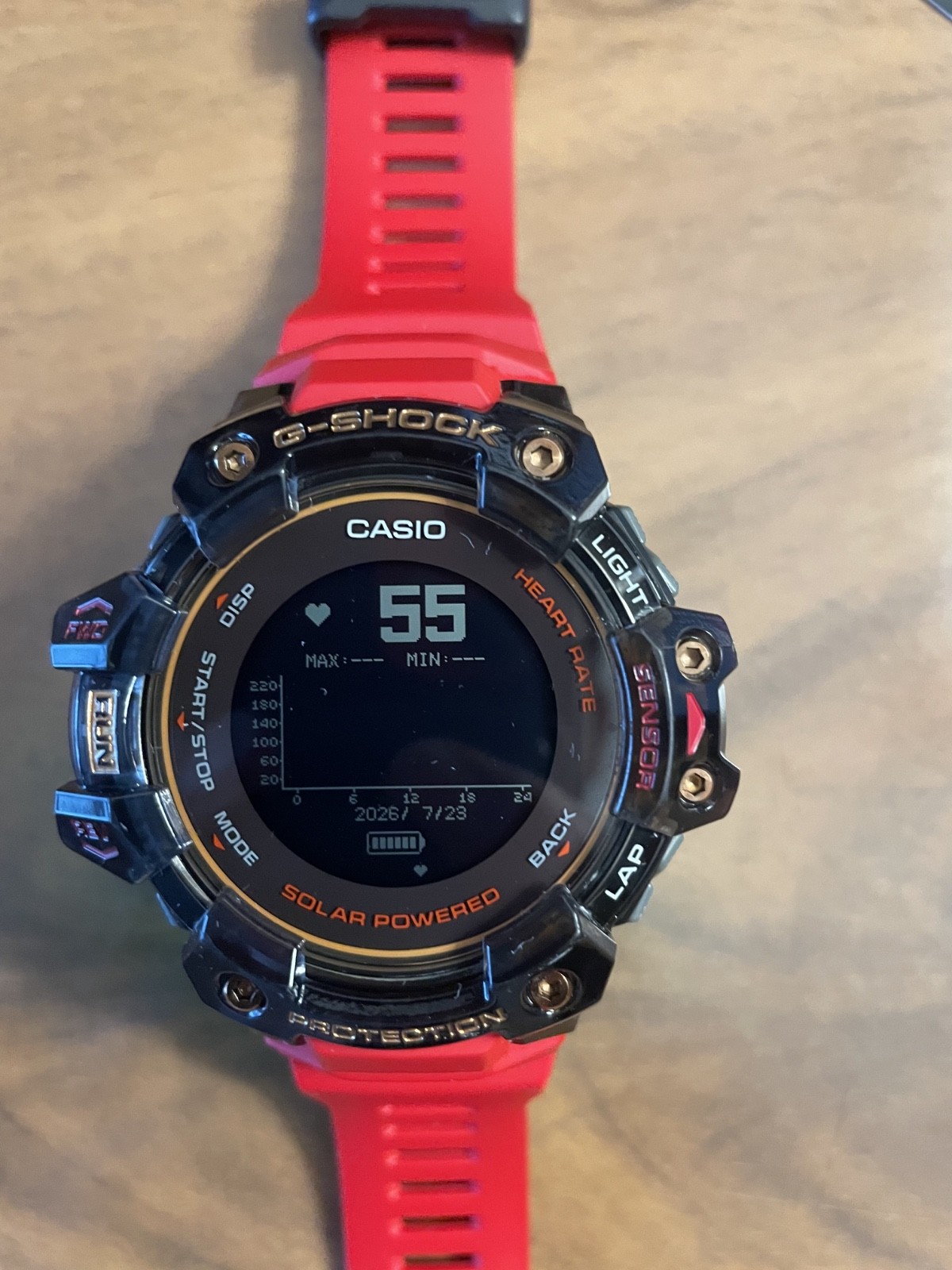 Casio G-Shock G-SQUAD PRO GBD-H1000-4A1JR Limited Edition 56.3mm Blk Resin/Stlss