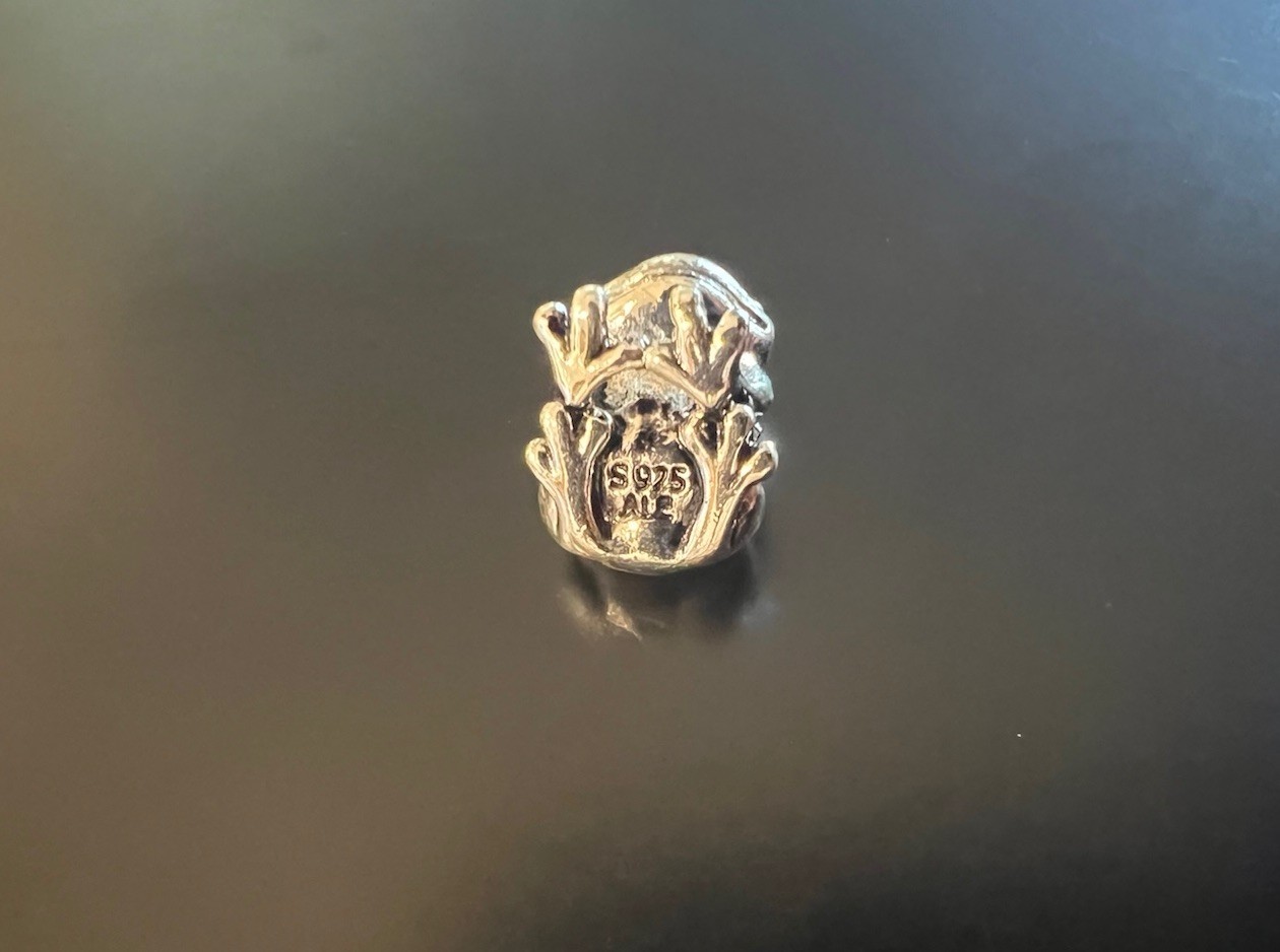 Pandora Frog Prince Charm 925 ALE with 14K Gold Crown