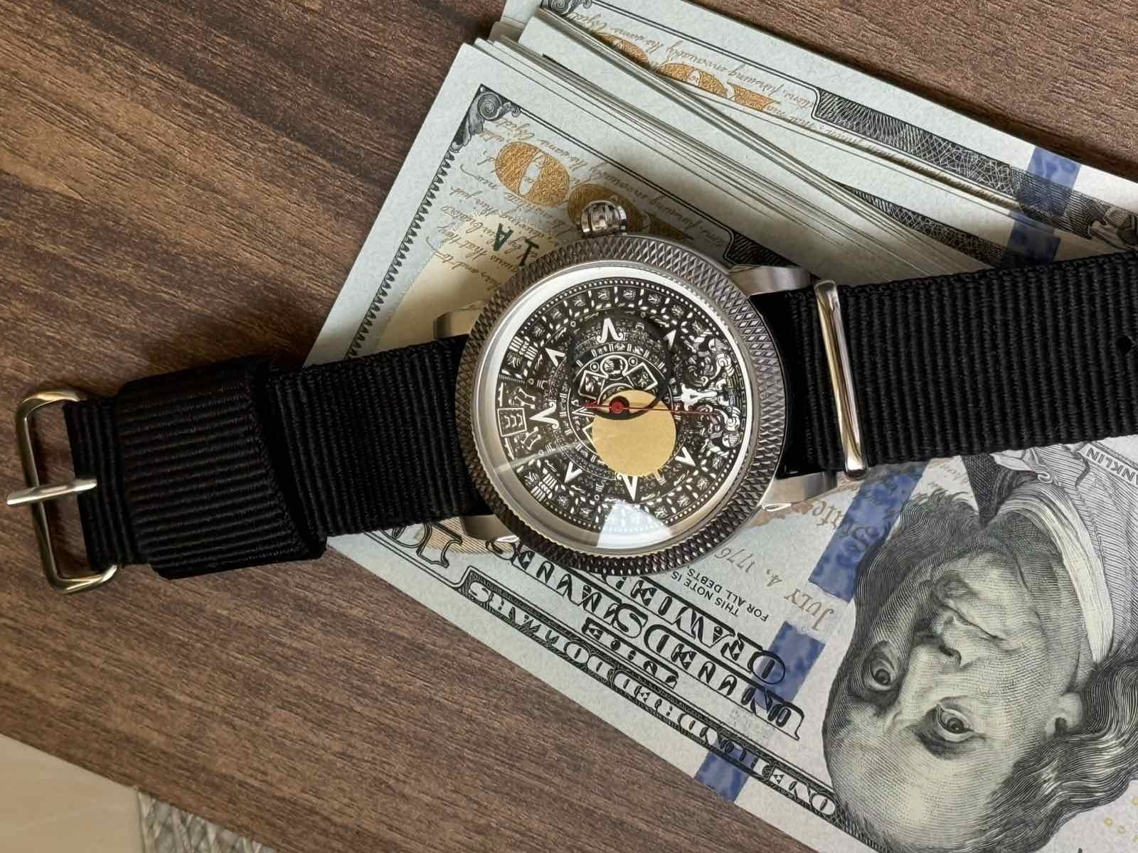 Watch Automatic Buran Black Horoscope Raketa USSR Wrist Pilot Vintage Soviet Men