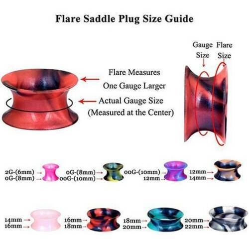 PAIR-ULTRA-THIN-TUNNELS-SOFT-SILICONE-EAR-GAUGES-PLUGS-DOUBLE-FLARED-EARLETS
