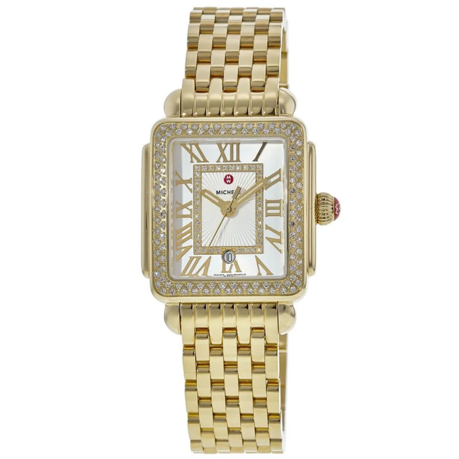 New Michele Deco Madison Diamond Silver Dial Women’s Watch MWW06G000003