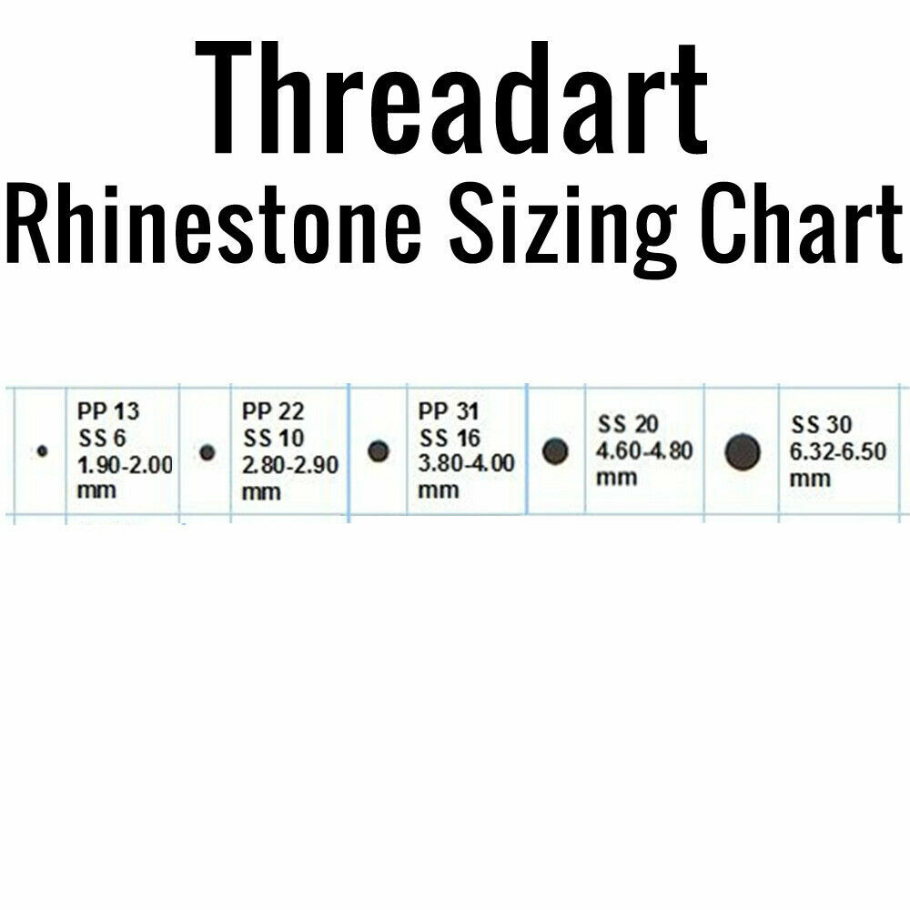 15 Color Hot Fix Metallic Metallic Sets – 5 Sets – 2MM, 3MM, 4MM, 5MM, & 6MM