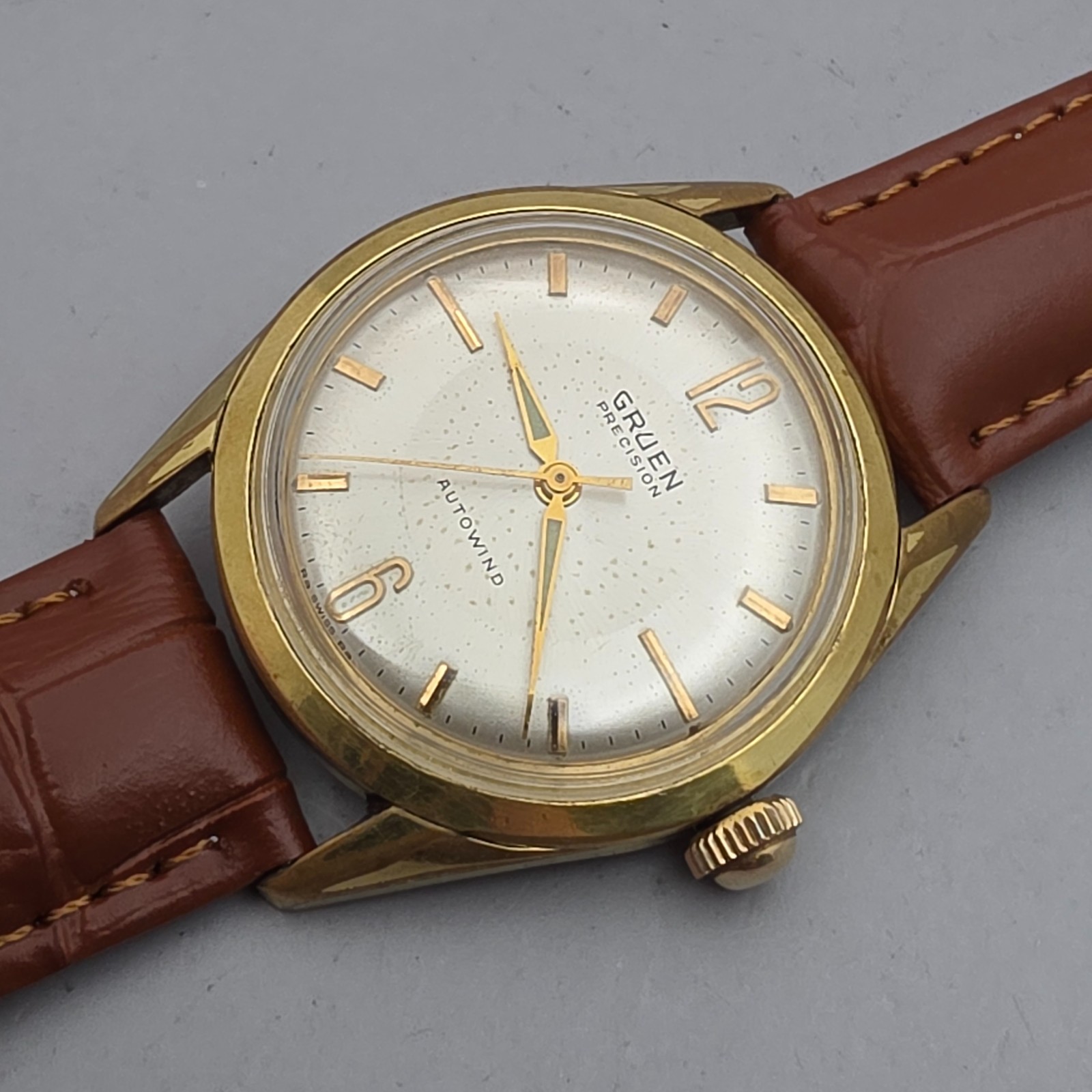 Vintage GRUEN men’s automatic watch N710SS SWISS 1960s