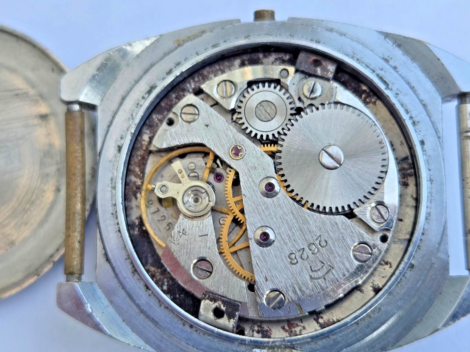 Russian Wristwatch Watch Raketa , Rocket . Made in USSR . Not working for parts.