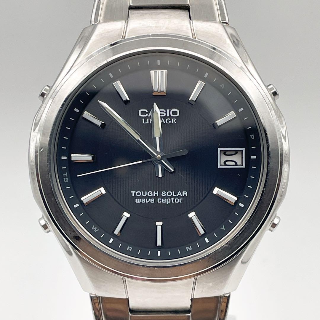 Working Casio LINEAGE Solar Radio-Controlled Watch for Men, Vintage Retro