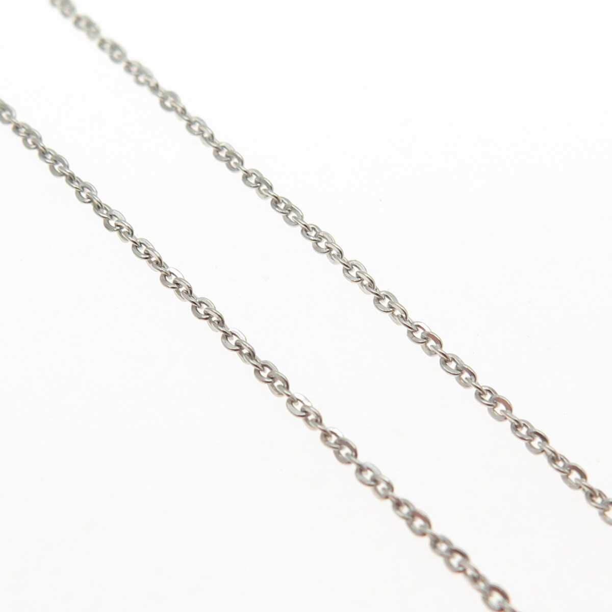 925 Sterling Silver Italy Cable Chain Necklace 18″