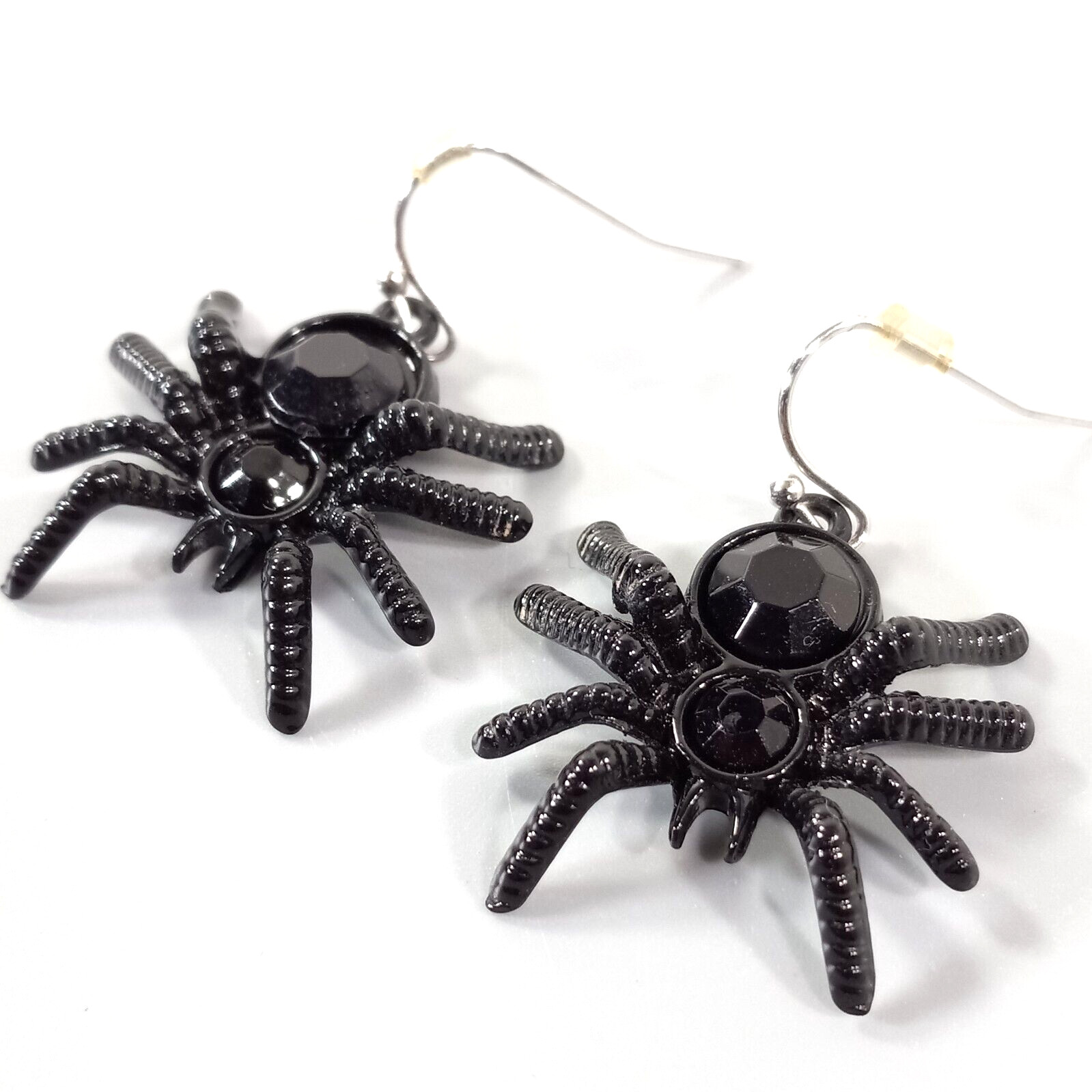 Spider Necklace Earring Sets Goth Halloween Rhinestone Fashion Jewelry Cosplay
