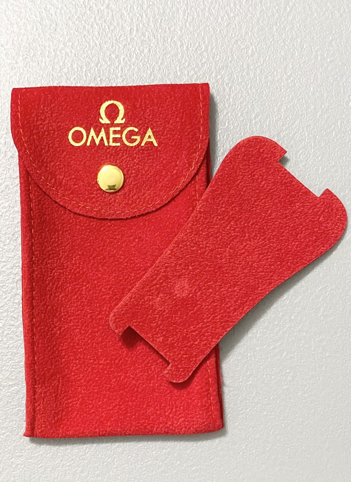 OMEGA RED  POUCH/ TRAVEL POUCH/SERVICE POUCH WITH INSERT FAST SHIPPING USA