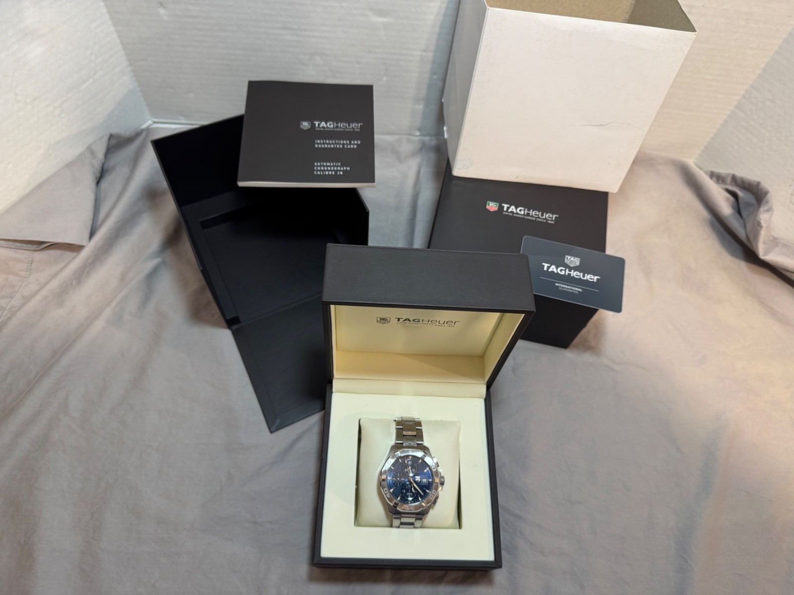 TAG HEUER AQUARACER Calibre 16 Automatic Chronograph Watch CAY2112-2 43mm
