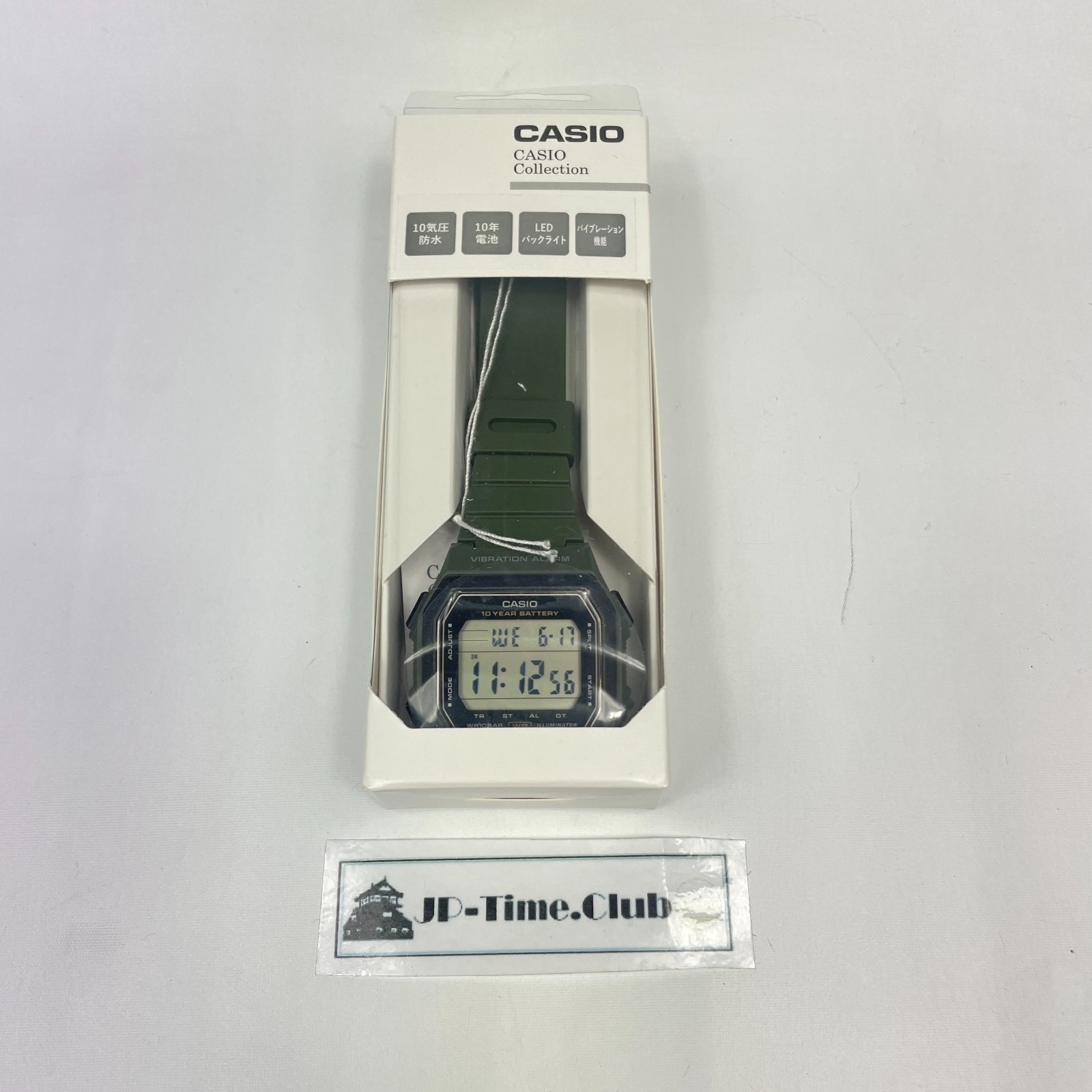 [US Stock] CASIO Collection STANDARD Watch W-738H-3AJF 10year battery life Olive