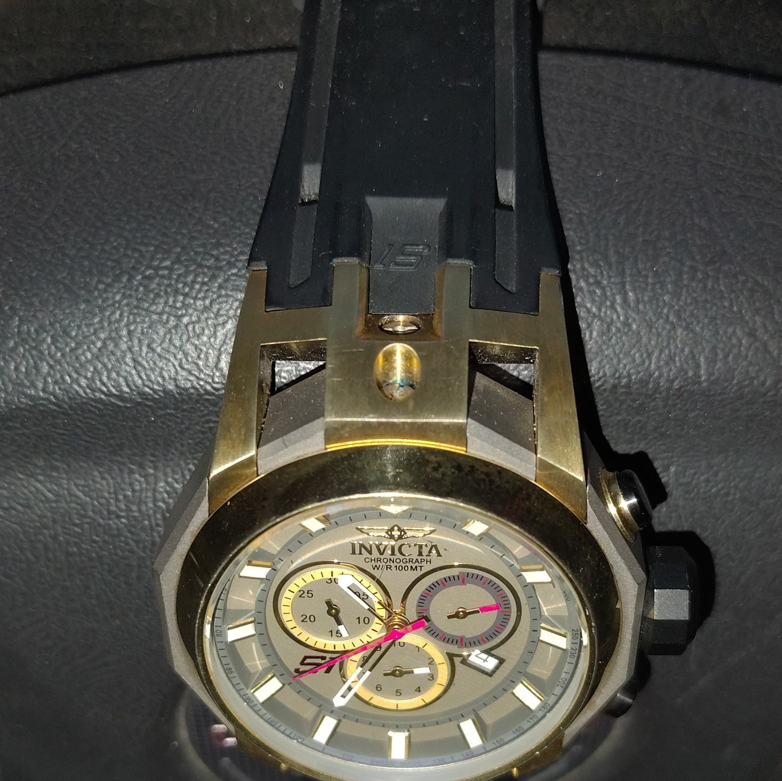 Invicta S1 Rally Men’s Quartz Chronograph Tachymeter Date 100m Black Strap
